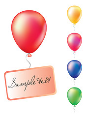 Image showing Set of balloons