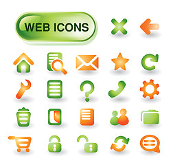 Image showing Vector web icon  set