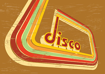 Image showing Vector abstract disco background
