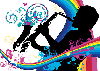Image showing Saxophonist