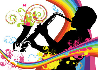Image showing Saxophonist