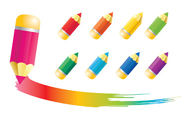 Image showing Pencil icons 