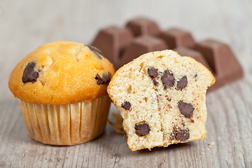 Image showing Chocolate muffins