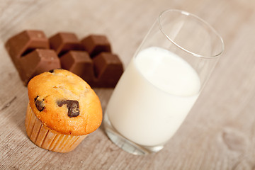 Image showing Chocolate muffins