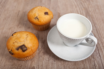 Image showing Chocolate muffins