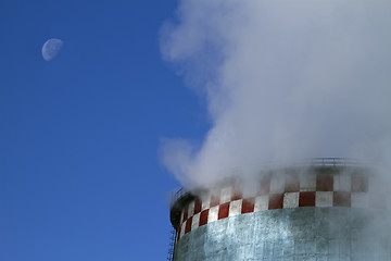 Image showing smoking tubes of a power station