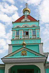 Image showing russian church with gold  dome
