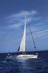 Image showing LANZAROTE, SPAIN - OCT. 12: one fully crewed yacht with number 2