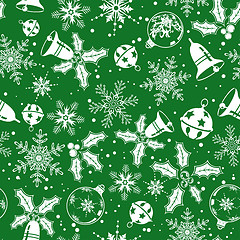 Image showing Christmas seamless background