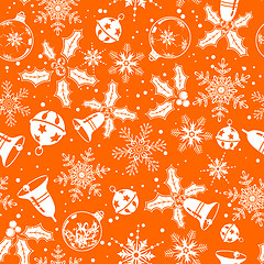 Image showing Christmas seamless background