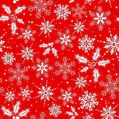 Image showing Christmas seamless background