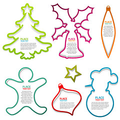 Image showing Christmas Speech Bubbles