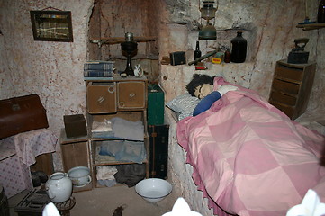 Image showing underground sleeping room