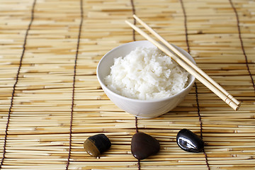 Image showing Bowl of rice