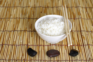 Image showing Bowl of rice