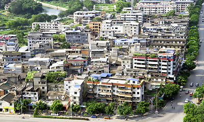 Image showing Chinese slum area district