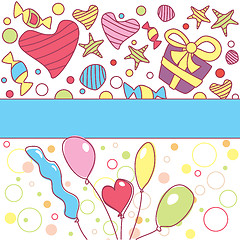 Image showing vector birthday card
