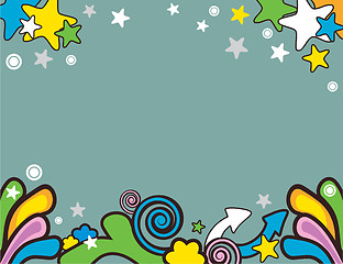 Image showing vector cartoon background