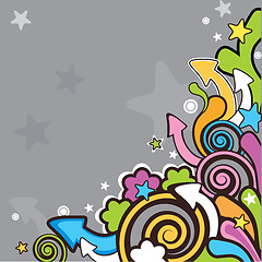 Image showing vector cartoon background