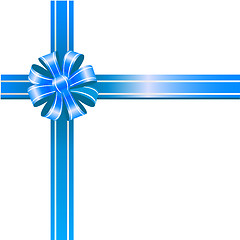 Image showing Blue bow