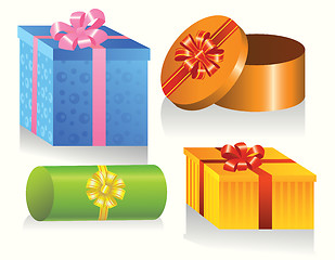 Image showing set of gift boxes