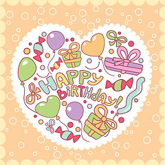 Image showing Happy birthday card