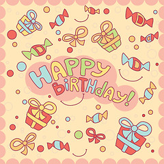 Image showing Happy birthday card