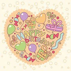 Image showing Happy birthday card