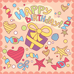 Image showing Happy birthday card