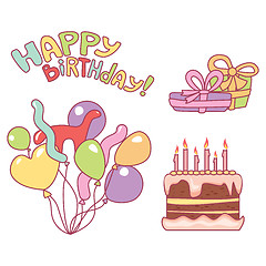 Image showing nice elements for birthday