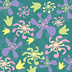 Image showing abstract vector floral background