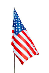 Image showing USA flag with clipping path