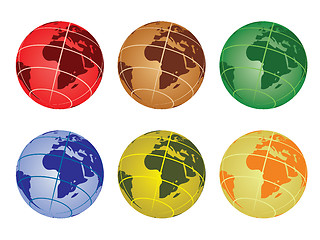 Image showing globe - africa