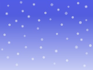 Image showing background with snowflakes