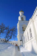 Image showing bell tower of the ancient orthodox priory