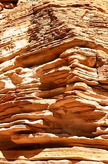 Image showing rock wall at kings canyon