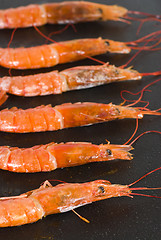 Image showing Cooking prawns