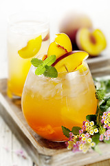 Image showing peach cocktail