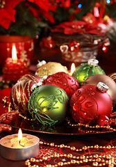 Image showing Christmas ornaments