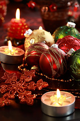 Image showing Christmas ornaments