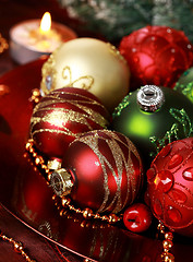 Image showing Christmas ornaments