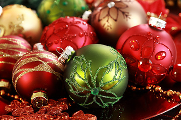 Image showing Christmas ornaments