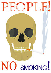 Image showing People! No, smoking!