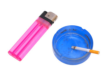 Image showing Lighter with an ashtray.