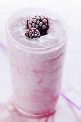 Image showing raspberry milkshake