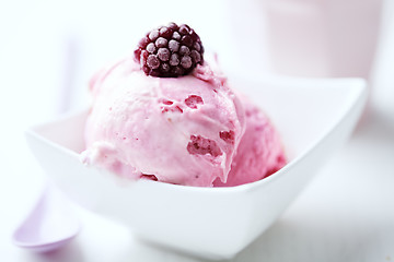 Image showing raspberry ice cream