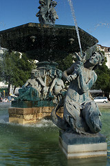 Image showing Rossio fountain