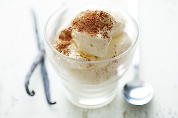 Image showing vanilla mousse