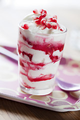 Image showing pomegranate yoghurt