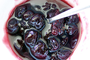 Image showing cherry jam